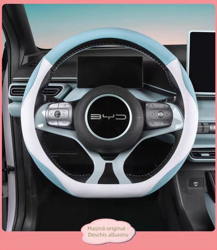 Husă pentru volan Fattier pentru BYD Seagull – universal pentru toate sezoanele, piele artificială, instalare pentru model de mașină