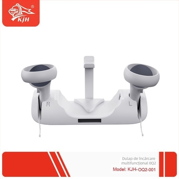 Bază de încărcare pentru Oculus Quest 2 VR căști cu spațiu de stocare, carcasă ABS (ABS, încărcare, stocare, 2021)