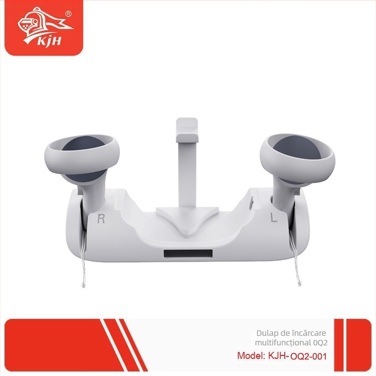 Bază de încărcare pentru Oculus Quest 2 VR căști cu spațiu de stocare, carcasă ABS (ABS, încărcare, stocare, 2021)