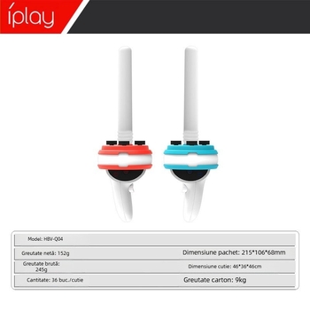 Set de mânere VR cu lamă de sabie iluminată, material ABS, 152 g, include două seturi de mânere și lame