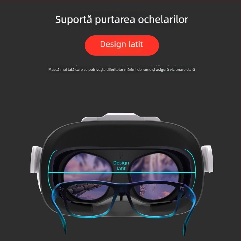 Mască de răcire cu circulație a aerului pentru Oculus Quest 2, prindere magnetică și cu cataramă, model X2, ABS, dimensiuni 190×118×81 mm, greutate 99 g