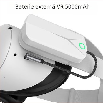 Power Bank VR – baterie Li-Polymer 5000mAh, încărcare rapidă QC2.0, intrare 5V, ieșire 5V