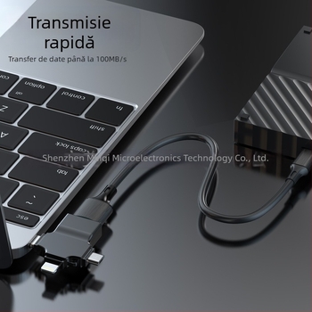 Adaptor OTG USB-C – 3 în 1 multi-funcțional pentru Apple și Android, Model M10, aliaj de zinc