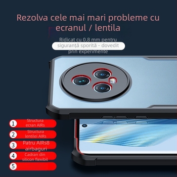 Carcasă pentru telefon Xundd Magic5 pentru Glory Magic5 Pro | TPU+PC, stil minimalist half-pack, decupaj de precizie pentru lentile anti-cadere, disipare căldură, rezistență la uzură