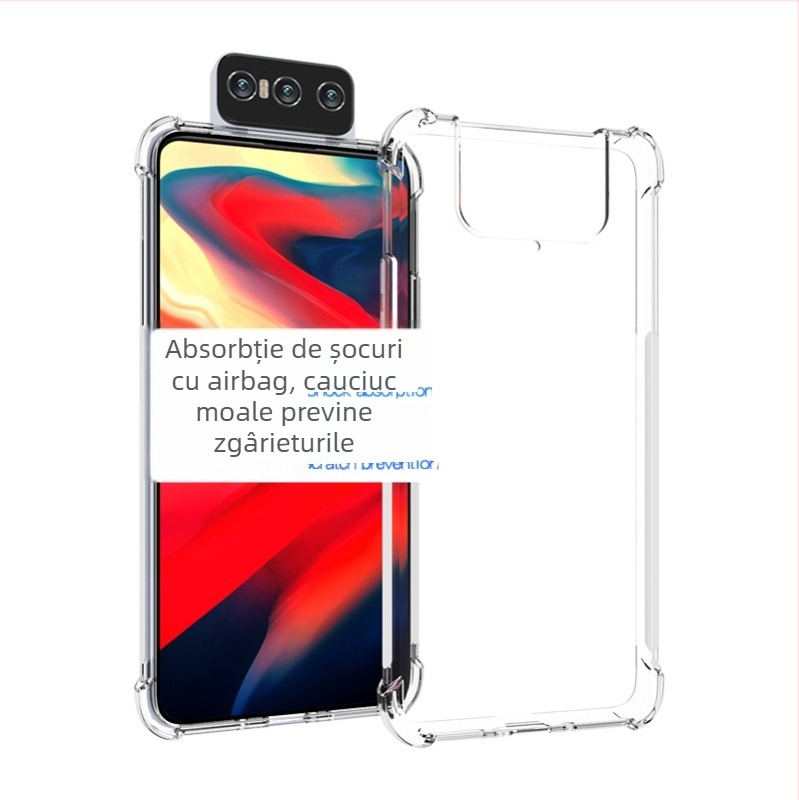 Carcasă TPU transparentă cu protecție tip airbag pentru Asus Zenfone 7 ZS670KS