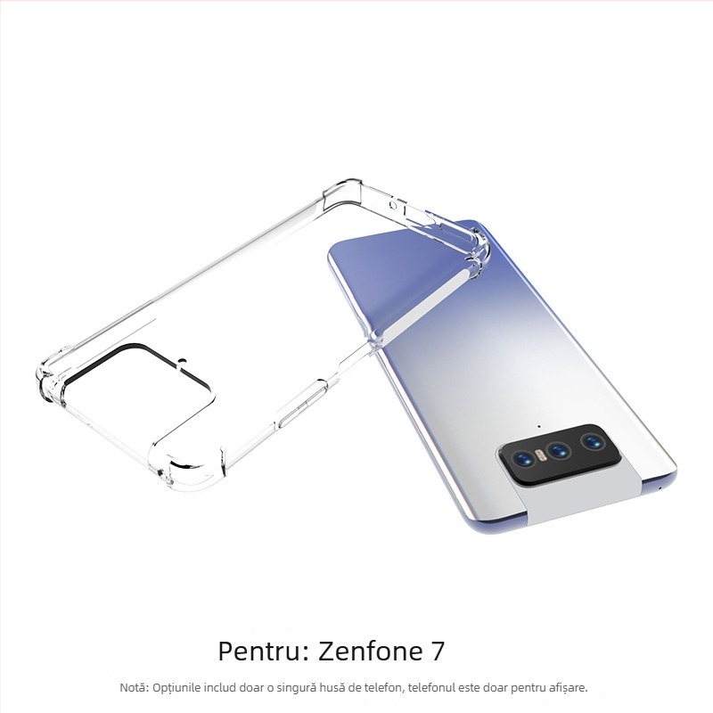 Carcasă TPU transparentă cu protecție tip airbag pentru Asus Zenfone 7 ZS670KS