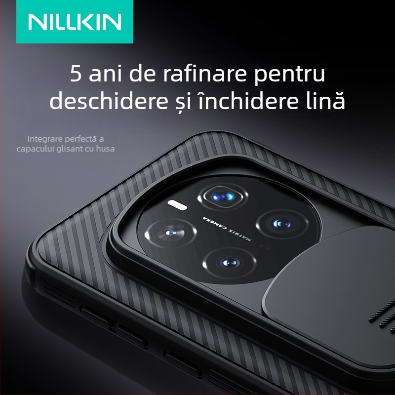 Husă rigidă Nillkin pentru Glory Magic 7 Pro – TPU+PC, capac de obiectiv glisant anti-spionaj, protecție anti-cădere, Mirror Pro