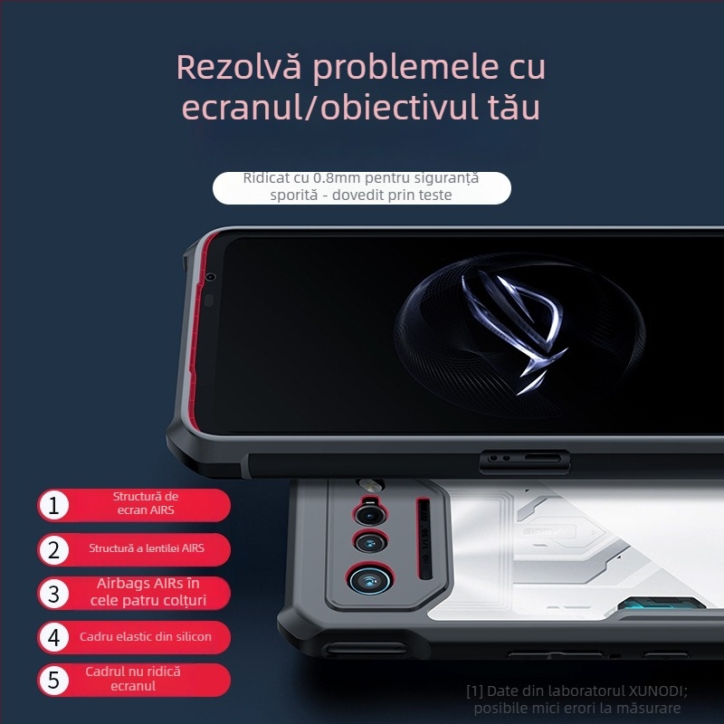 Husă Xundd pentru Asus ROG, TPU + acrilic, rezistentă la șocuri, uzură, anti-amprente, finisaj de suprafață