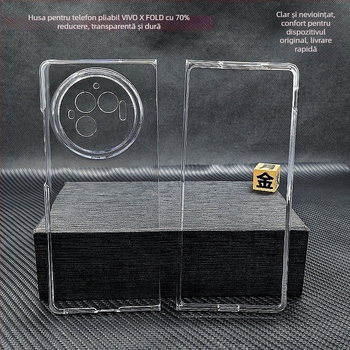 Carcasă flip pentru seria Vivo X Fold, material PC, finisaj oglindă, disipare a căldurii, protecție anti-cădere