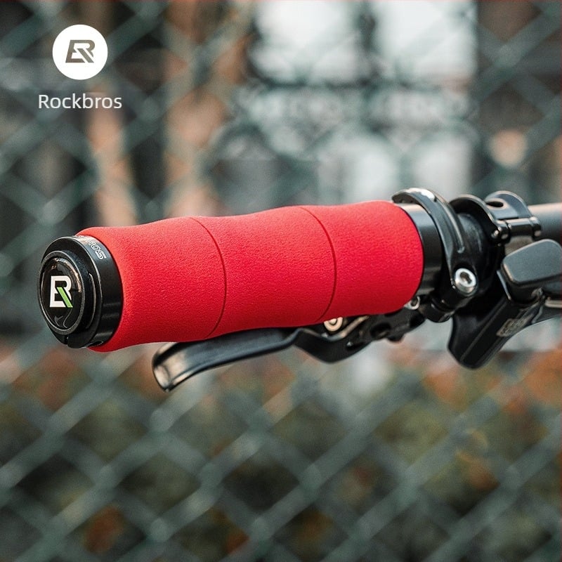 ROCKBROS husă pentru ghidonul bicicletei cu burete, EVA + aliaj de aluminiu, dublu sistem de prindere, anti-derapare, amortizare – MTB