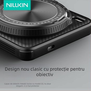 Nillkin husă pentru Vivo X200 Ultra cu suport pentru obiectiv, protecție anti-spion, Mirror Pro, TPU+PC+metal, finisaj spray
