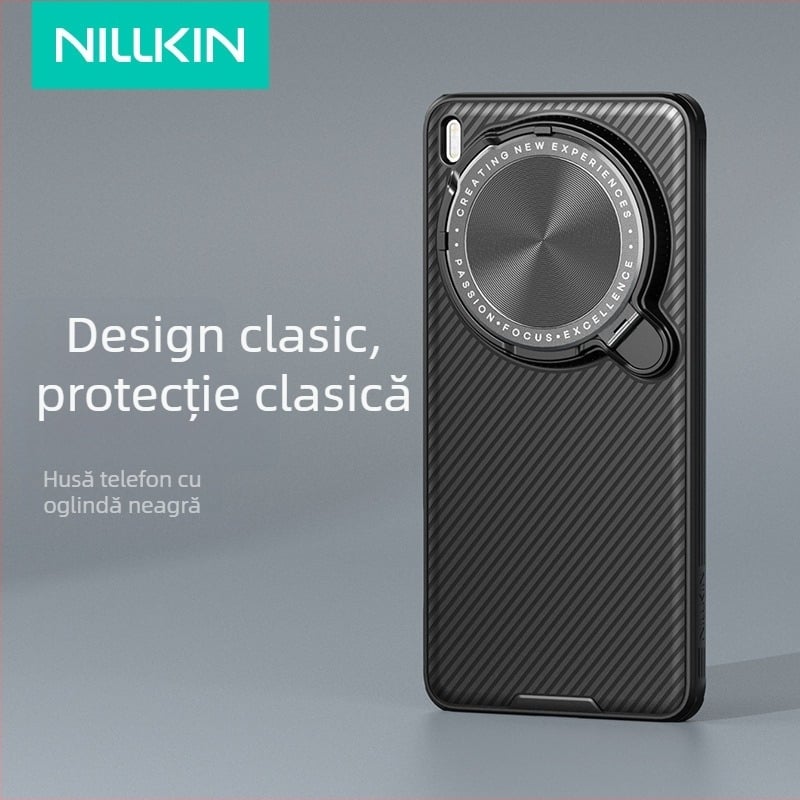 Nillkin husă pentru Vivo X200 Ultra cu suport pentru obiectiv, protecție anti-spion, Mirror Pro, TPU+PC+metal, finisaj spray