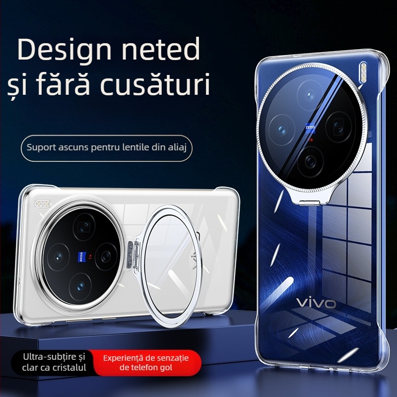 Suport pentru obiectiv fără ramă, transparent pentru husă Vivo X200S/X200 Ultra – Gusasi, policarbonat, gravură în relief