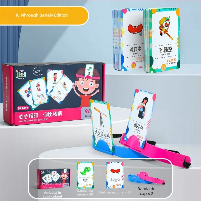 Joc de cărți pentru desenat și ghicit pentru familie – plastic, divertisment interior, caracteristici: tu desenezi, eu ghicesc, ambalaj: cutie, vârste 4–6, 7–14, 15–35