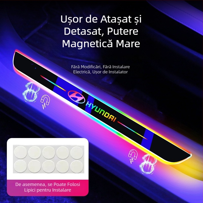Bangwei praguri LED decorative pentru Hyundai Elantra (mașină specială) – Material: Altele; Modele aplicabile: Mașină specială