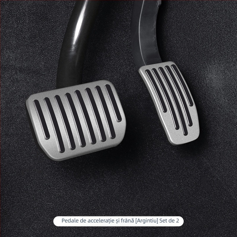 Capac protecție din aliaj de aluminiu pentru pedalele acceleratiei și frânei pentru Tesla Model 3/Y, 2019–2023, transmisie automată