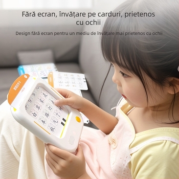 Dispozitiv educațional de învățare pentru copii 4–6 ani: limbă, matematică și engleză, citire vocală inteligentă cu atingere, carcasă din ABS, baterie cu litiu