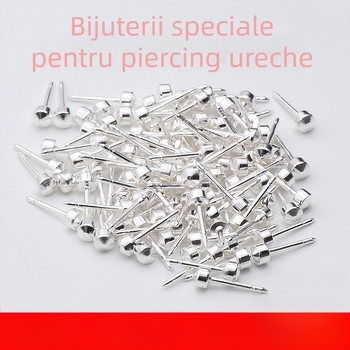 Cercei pentru piercing cu placare argintie, ace din oțel inoxidabil, stil animale/zodii, cercei