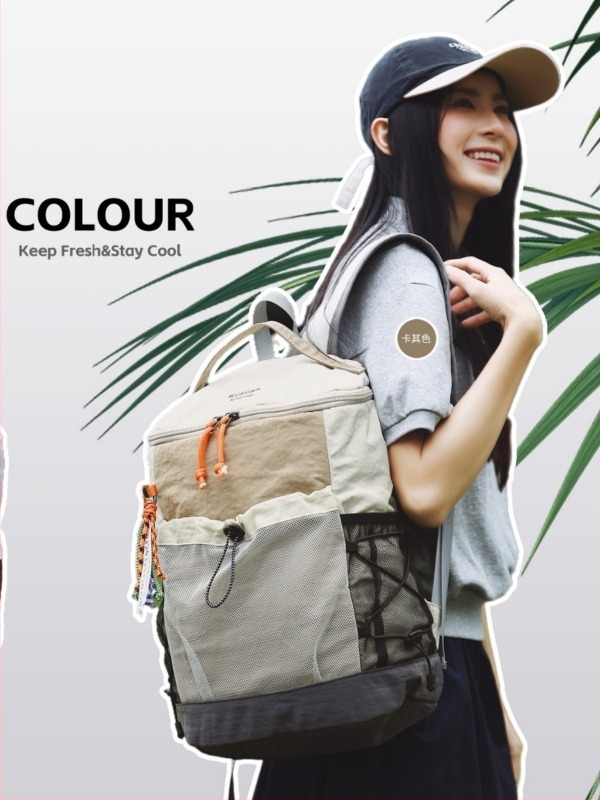 Rucsac din nylon, rezistent la uzură, compatibil cu laptop de 15 inch, bretea curbată, capacitate sub 20 L, vară 2025