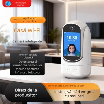 Cameră IP de interior cu obiectiv de 4 mm, apel video bidirecțional, funcție de trezire, control vocal, supraveghere HD WiFi