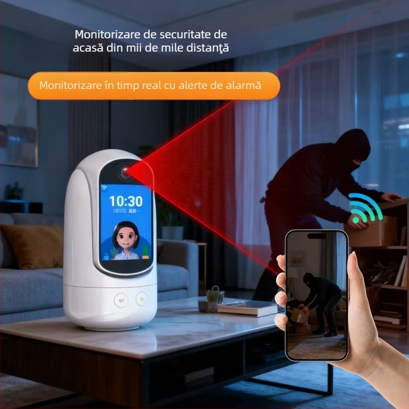 Cameră IP de interior cu obiectiv de 4 mm, apel video bidirecțional, funcție de trezire, control vocal, supraveghere HD WiFi