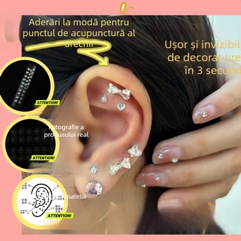 Cercei în formă de arc din aliaj, gravură, ac pentru urechi din oțel inoxidabil, design original