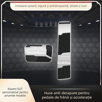 Capac de protecție pentru pedalele accelerației și frânei pentru Xiaomi su7, plastic, personalizare disponibilă, compatibil cu modelul 2024