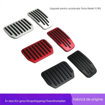 Pedale pentru Tesla Model 3/Y – pedale de accelerație și frână, anti-derapare, din plastic