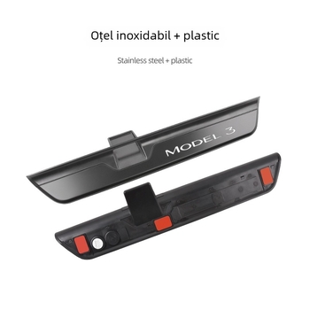 Tesla Model 3 Senzor magnetic din oțel inoxidabil – bandă prag ușă și pedala de întâmpinare (Material: Oțel inoxidabil; Model: Tesla Model 3 Reînnoit; Transmisie: Automat; Senzor: Magnetic)