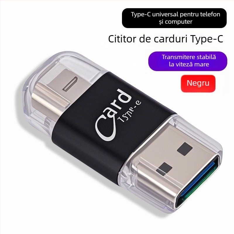 Cititor USB 2.0 OTG pentru carduri TF și alte carduri de memorie