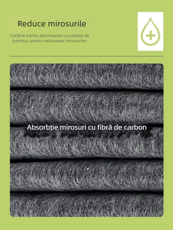 Covoraș de urină pentru câini și pisici, îngroșat, cu cărbune de bambus pentru deodorare, absorbant, covoraș de toaletă pentru animale de companie