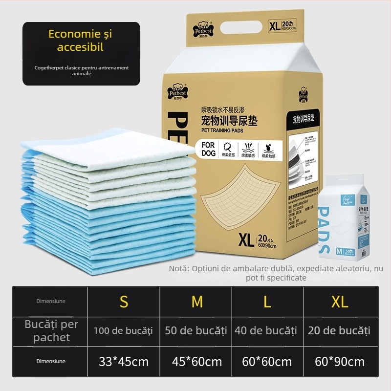 Covoraș de urină pentru câini și pisici, îngroșat, cu cărbune de bambus pentru deodorare, absorbant, covoraș de toaletă pentru animale de companie