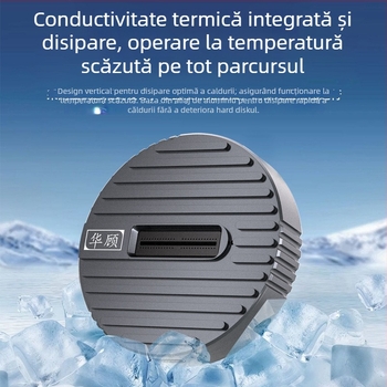 Carcasă externă M.2 NVMe/SATA SSD – USB 3.0, Suport MicroSD, Model D21, Greutate 35,34 g