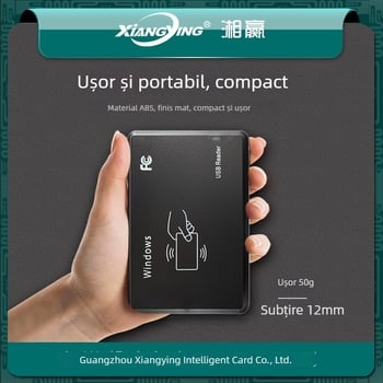 Cititor/ scriitor NFC pentru NTAG213/215/216, 13,56 MHz, rază 3–10 cm, timp de citire 0,1 s