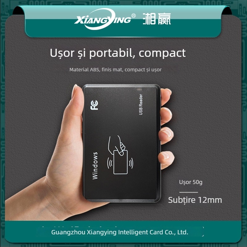 Cititor/ scriitor NFC pentru NTAG213/215/216, 13,56 MHz, rază 3–10 cm, timp de citire 0,1 s