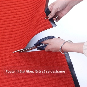 Covoraș de intrare – PVC, pătrat, cu dungi, pentru intrare și spații comerciale, lavabil