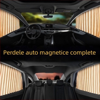 Parasolar pentru geamul mașinii - folie de aluminiu, tip transparent, montaj prin agățare