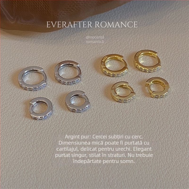 Cercei din cupru, stil proaspăt și dulce, placare electro, pentru femei (Primăvara 2024)