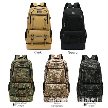 Rucsac de drumeție, nailon, impermeabil, extensibil, antifurt, curea de umăr curbată