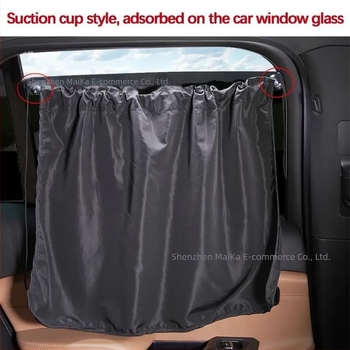 Cortină parasol auto din poliester – opacă, groasă, universală, montaj prin agățare