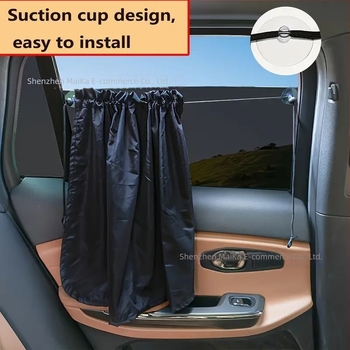 Cortină parasol auto din poliester – opacă, groasă, universală, montaj prin agățare