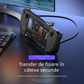 Adaptor OTG USB-C către USB 3.1 pentru Steam Deck, telefon Huawei, tabletă și notebook – suport pentru USB flash drive și cititor de carduri