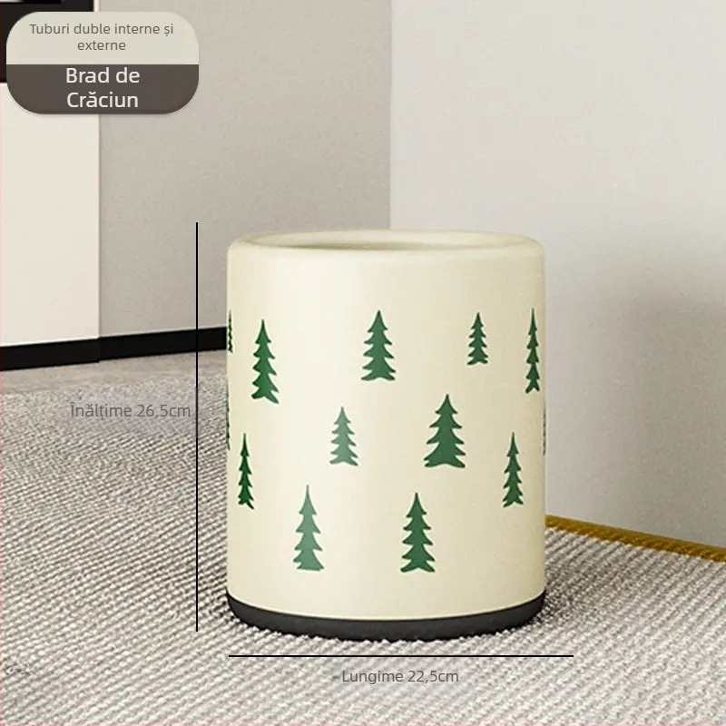 Coș de gunoi stil Nordic, din plastic, capacitate >12L, pentru uz casnic, fără capac