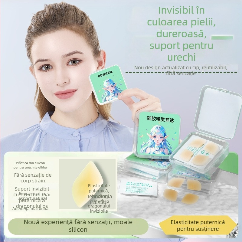 Cercei cu clips de silicon, unisex, design animal zodiac, finisaj mat, prelucrare Seiko