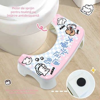 Scăunel de toaletă pentru copii – Material PP, origine Guangdong, China, nepliabil, cod produs Toilet stool-line dog