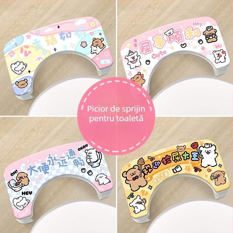 Scăunel de toaletă pentru copii – Material PP, origine Guangdong, China, nepliabil, cod produs Toilet stool-line dog