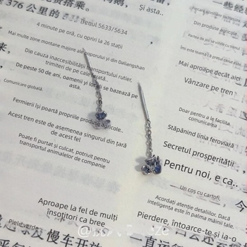 Cercei cu design floare iris, material cupru; origine Shenzhen; lansare vară 2025; stil desen animat; pentru femei