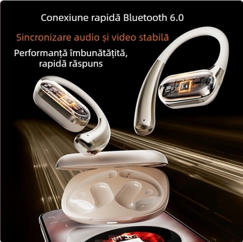 Căști cu conducție osoasă pentru Newman S1 Pro — design deschis pentru sport, Bluetooth 5.4, IPX5, autonomie baterie peste 8 ore