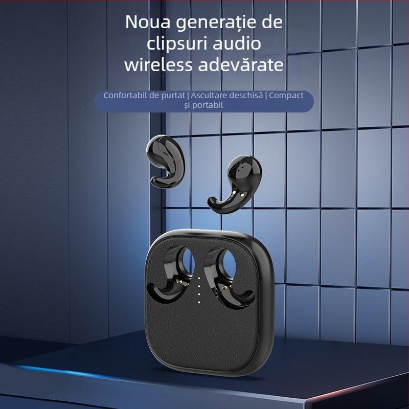 Căști Bluetooth in-ear pentru somn — IPX4, Bluetooth 5.3, rază de 10 m, stereo bilateral