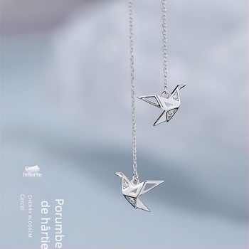 Cercei din argint 925 cu motiv animal-zodie, stil dulce și răcoros, accesoriu personal de modă